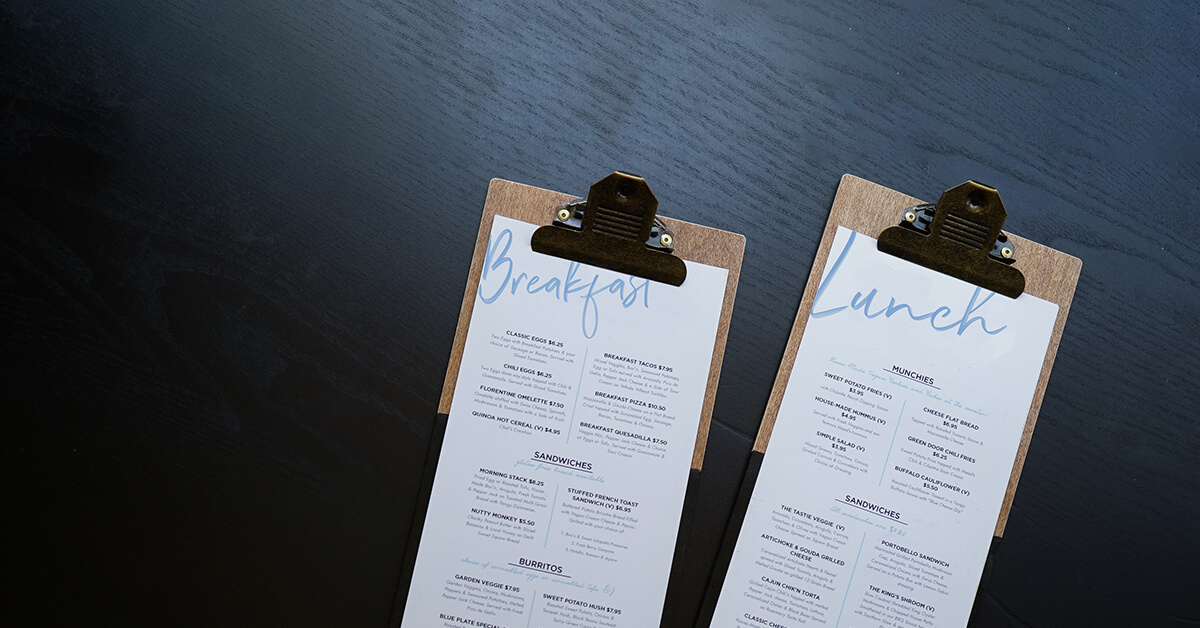 8 inspirerende restaurant menukaart designs