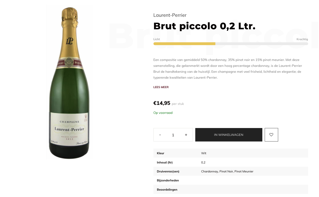 Pasteuning - productbeschrijving voorbeeld