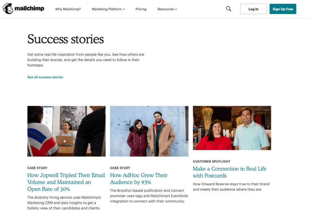 Social proof voorbeeld