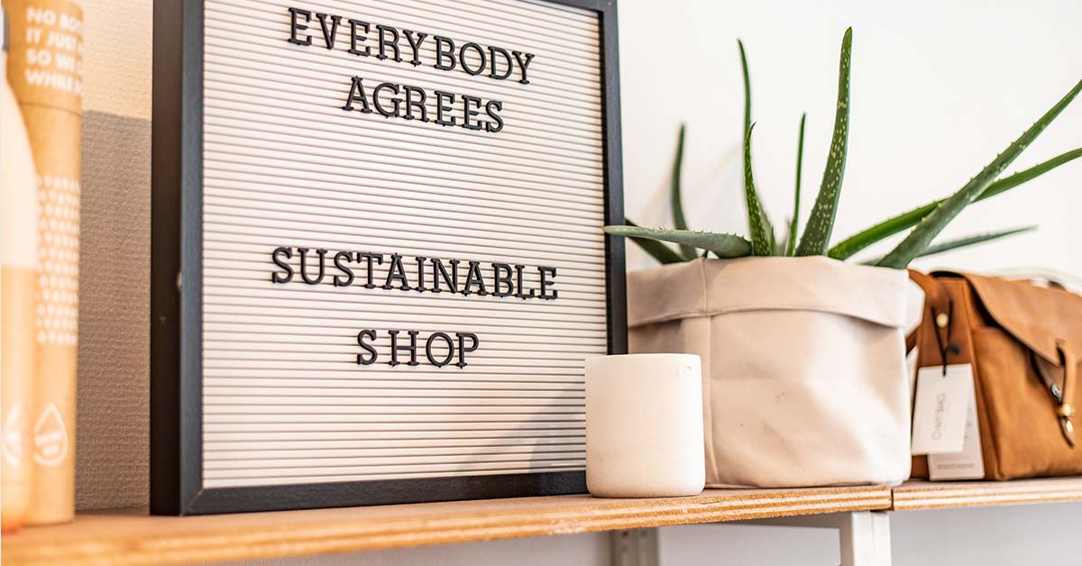 3-Tier Shopping Bag Display for Sustainable Retail