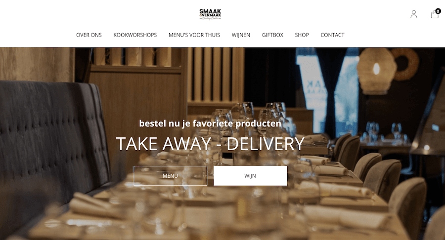 Smaak & Vermaak eCom voor Restaurant