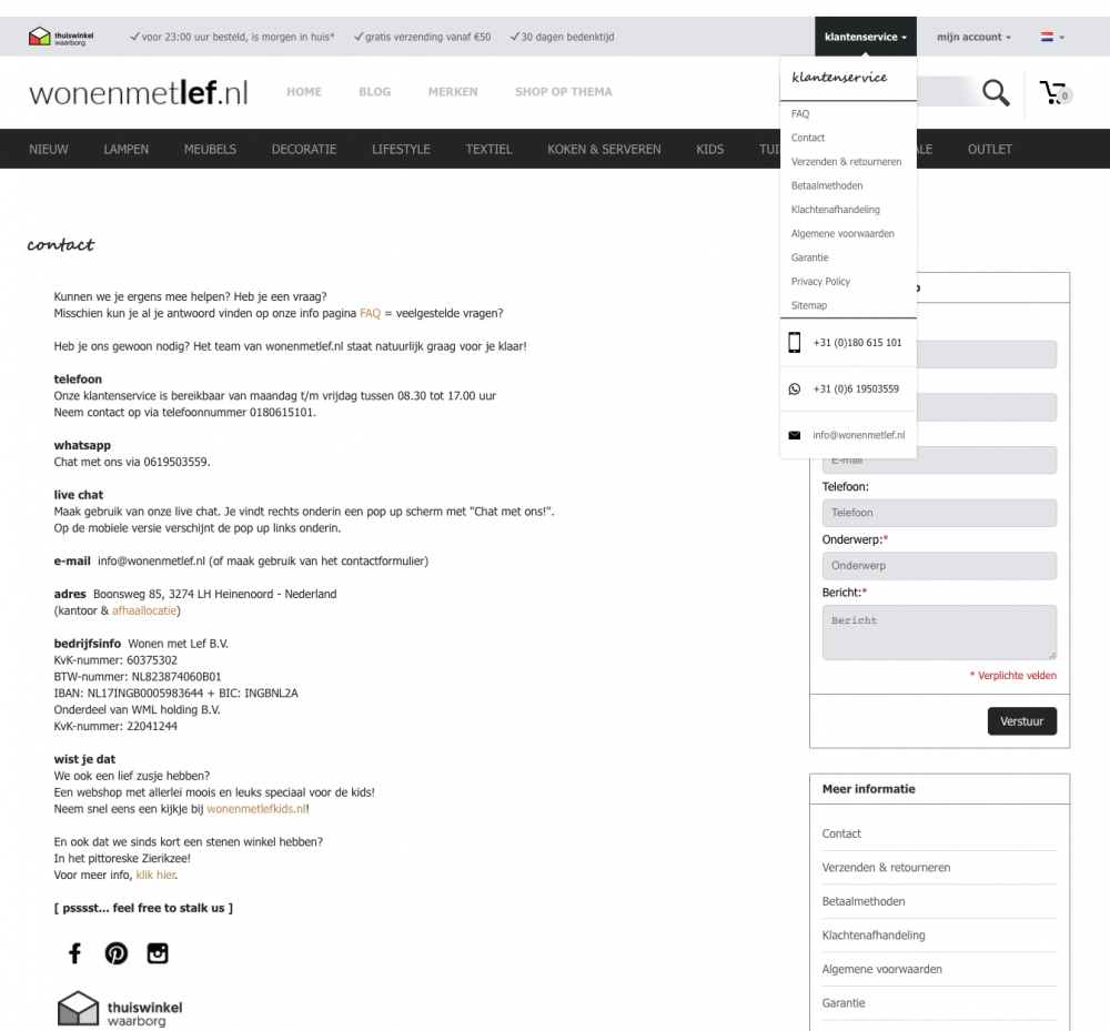 Klantenservice - Wonenmetlef