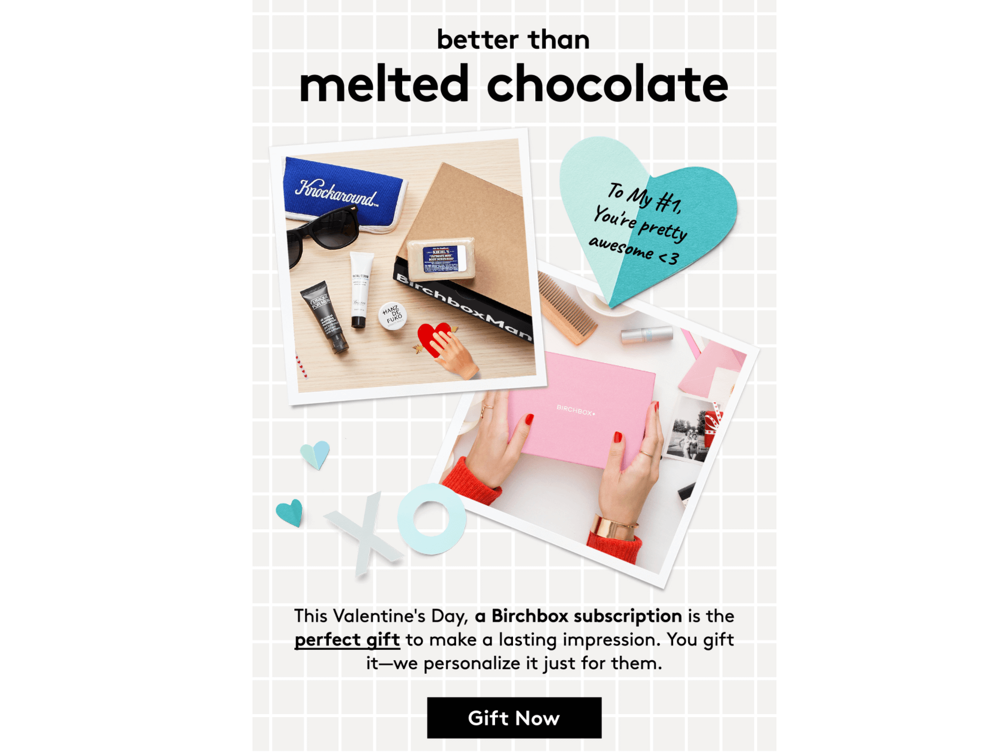 Valentine's Day email from Birchbox