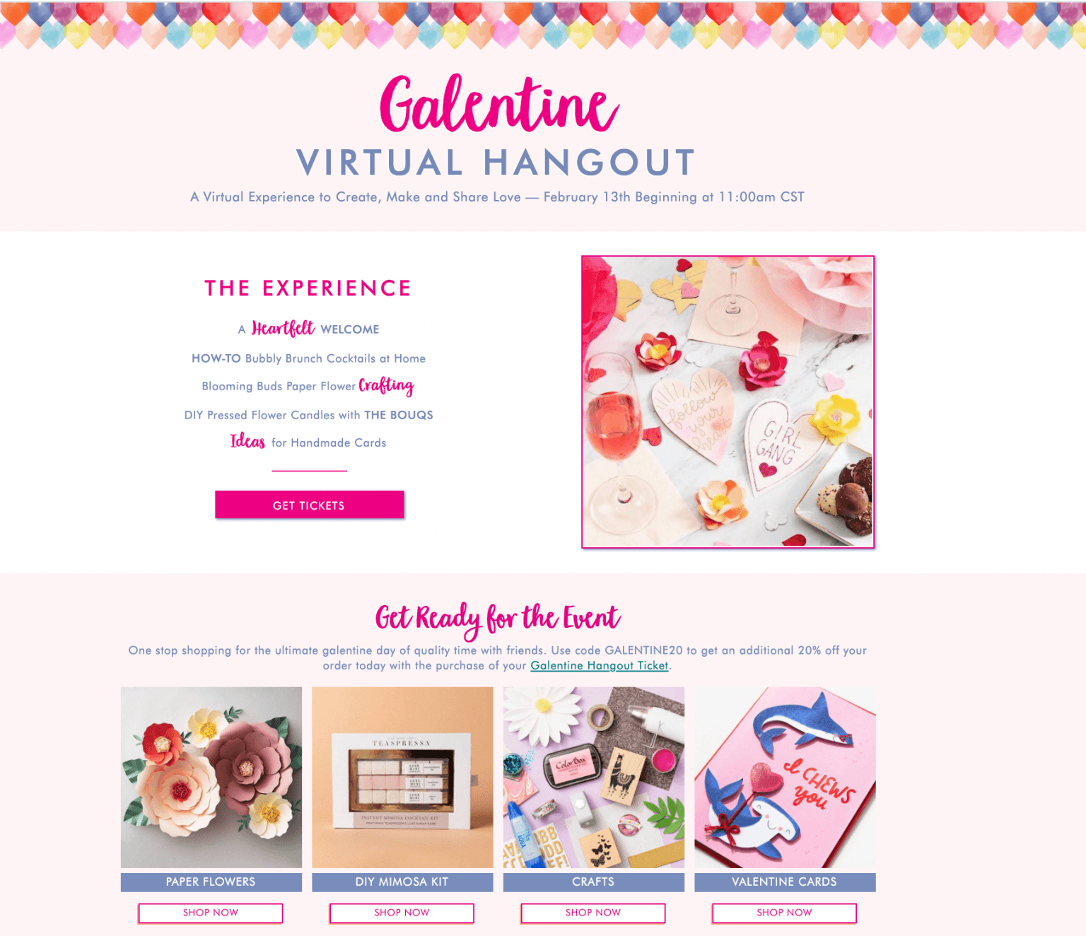 Galentine's Day virtual hangout