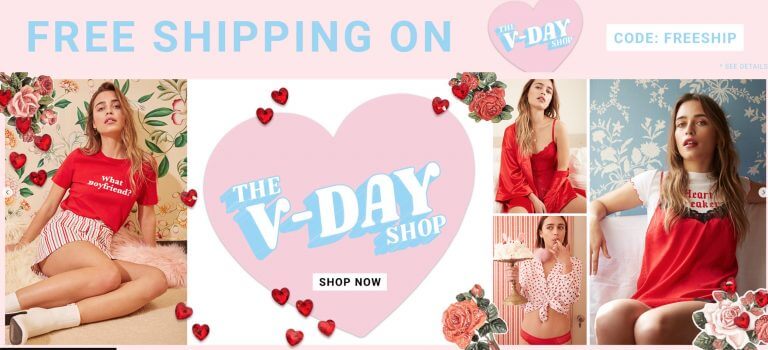 Valentines Sign Up Page, Shop VALENTINES