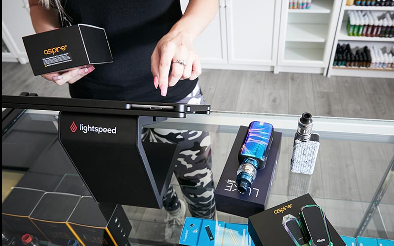 Lightspeed retail vape shop pos system