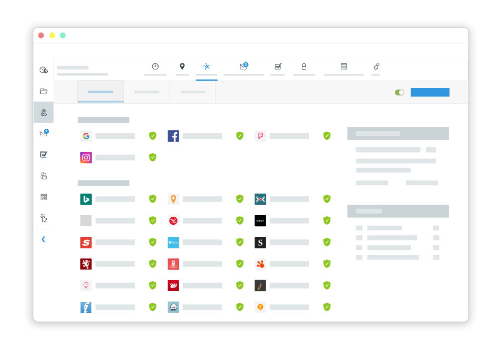 présence en ligne réseaux sociaux