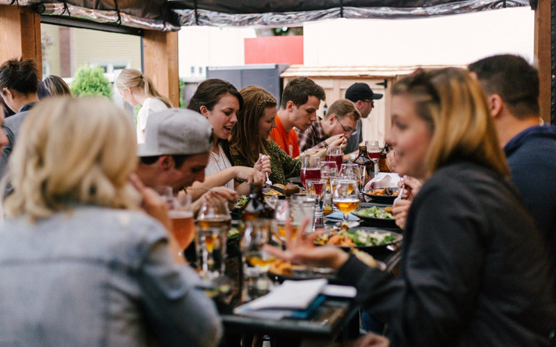 busy restaurant