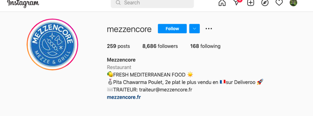 Compte Instagram Mezzencore