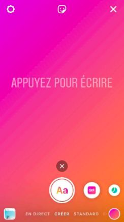 Création Story compte Instagram