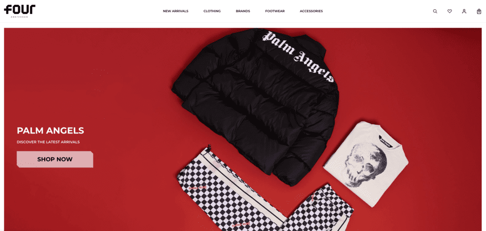 Webshop Thema Voorbeeld: FOUR Amsterdam