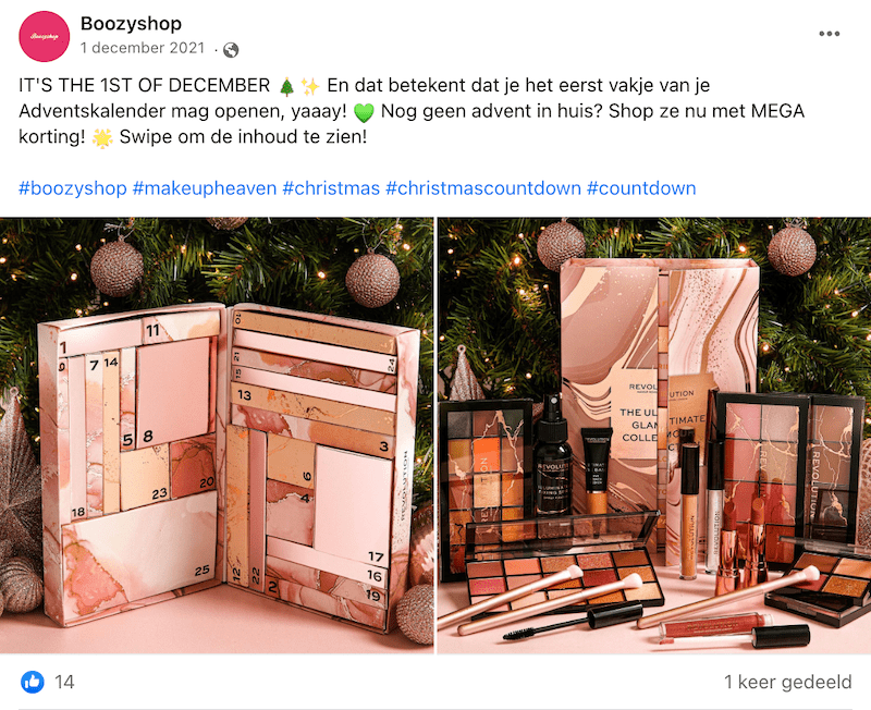 feestdagen hashtags op facebook