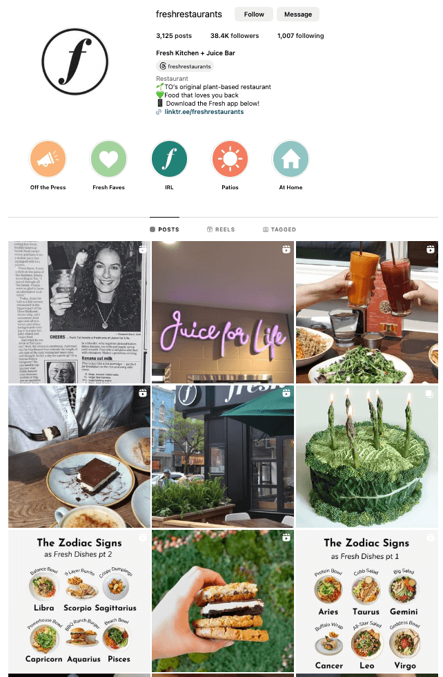 restaurant social media marketing