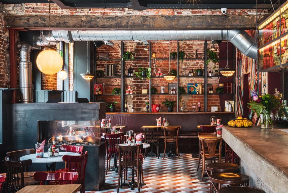 Interieur van BAVET in Gent