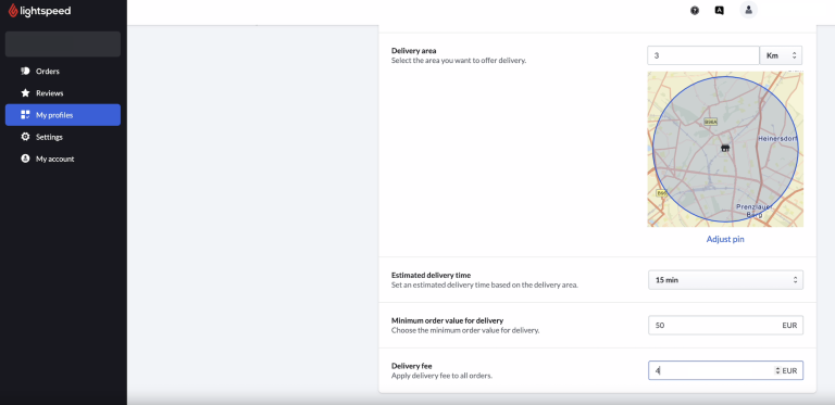 Abbildung von Lightspeeds Order Anywhere