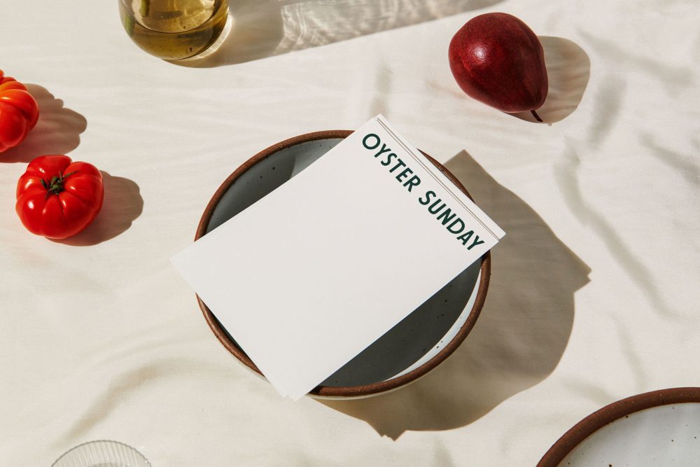 Oyster Sunday branding by Studio Paquette